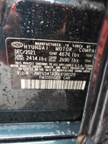 2022 GENESIS G70 BASE KMTG34TA2NU098029