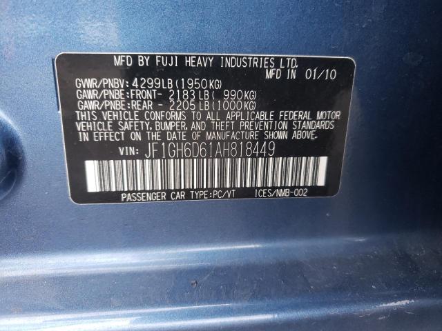 JF1GH6D61AH818449 Subaru Impreza Outback Sport
