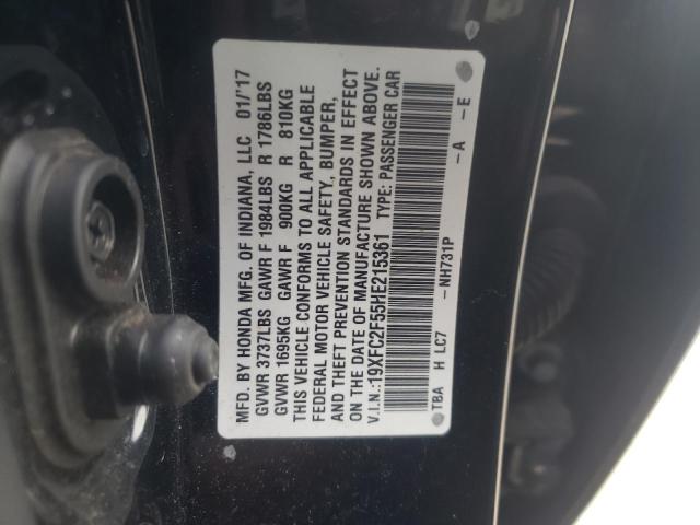 2017 HONDA CIVIC LX 19XFC2F55HE215361