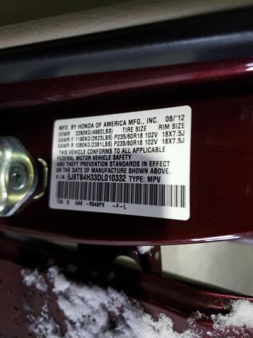 5J8TB4H33DL010332 Acura RDX