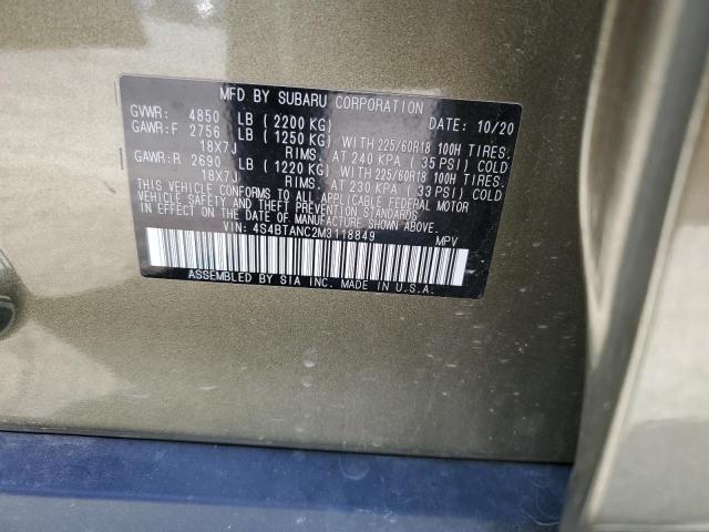 2021 SUBARU OUTBACK LI - 4S4BTANC2M3118849