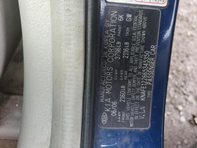 KNAFE122665345350 KIA SPECTRA LX