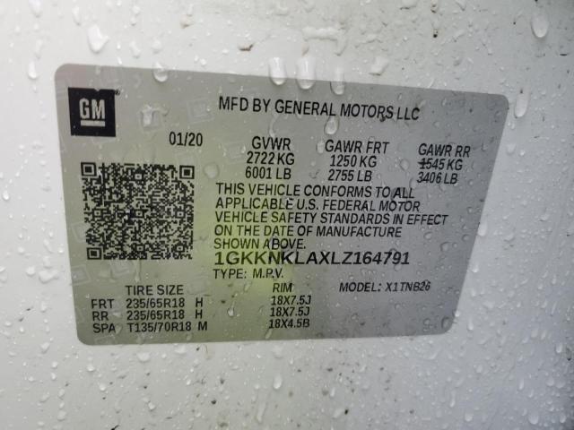 2020 GMC ACADIA SLE 1GKKNKLAXLZ164791