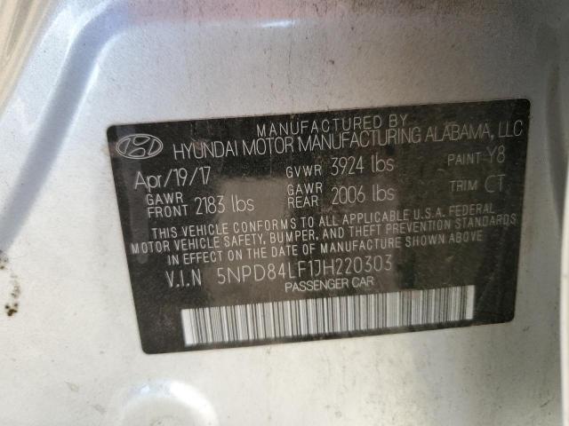 5NPD84LF1JH220303 Hyundai ELANTRA SEL