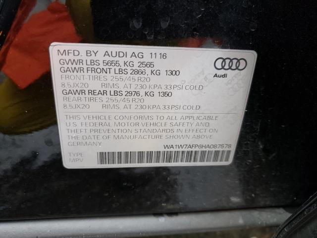 2017 AUDI Q5 PRESTIG - WA1W7AFP6HA087578