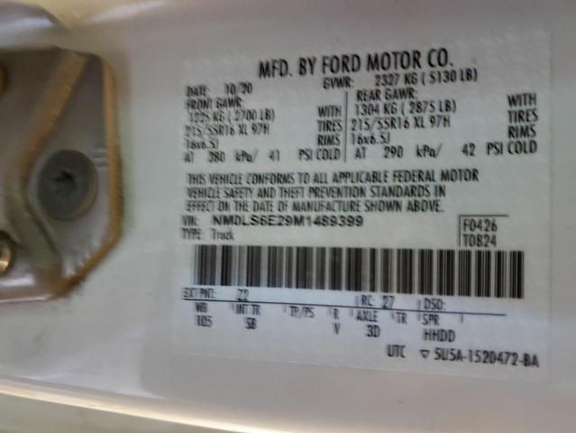 2021 FORD TRANSIT CO - NM0LS6E29M1489399