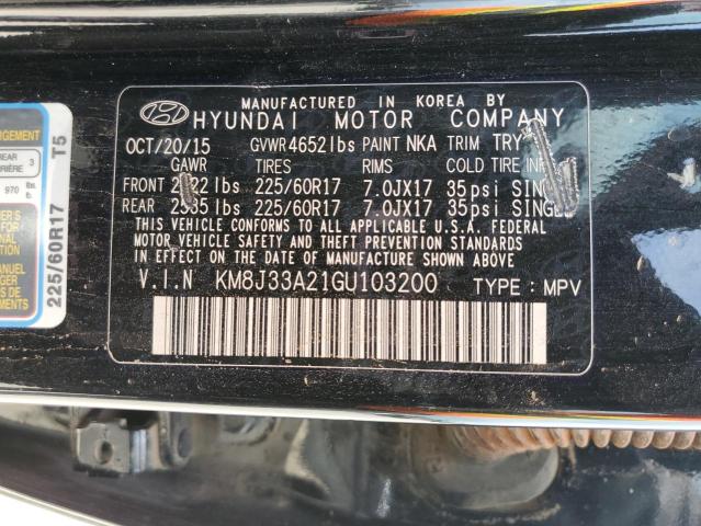 2016 HYUNDAI TUCSON LIM KM8J33A21GU103200