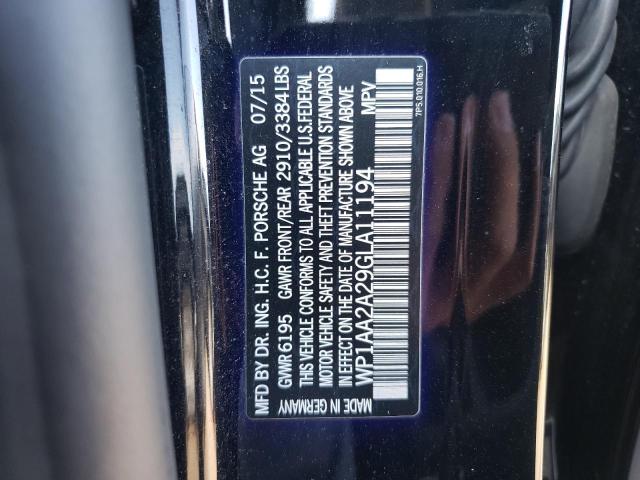 2016 PORSCHE CAYENNE - WP1AA2A29GLA11194