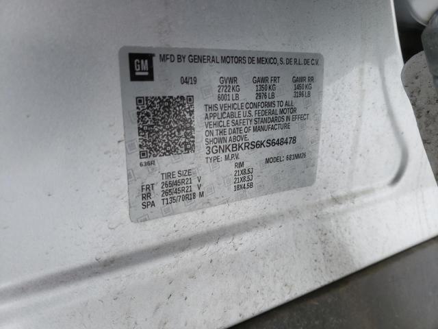2019 CHEVROLET BLAZER PRE - 3GNKBKRS6KS648478