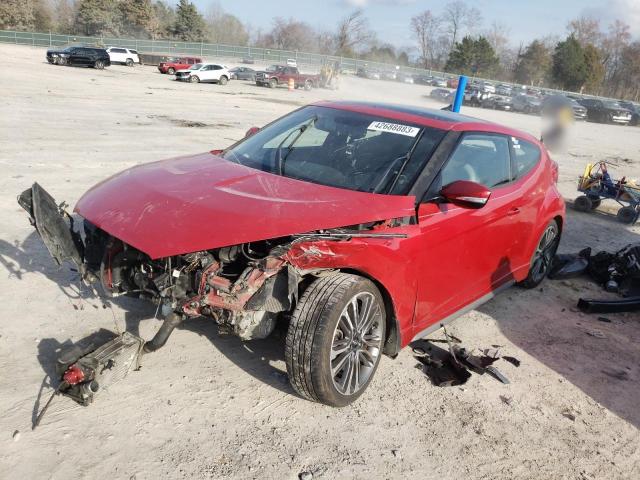 Salvage cars for sale from Copart Madisonville, TN: 2016 Hyundai Veloster Turbo