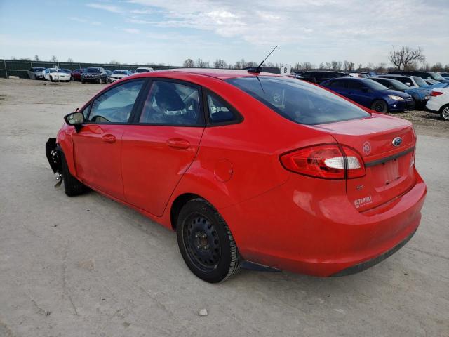  FORD FIESTA 2012 Red