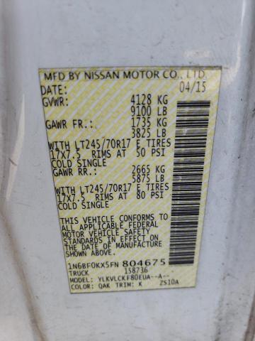 2015 NISSAN NV 1500 - 1N6BF0KX5FN804675