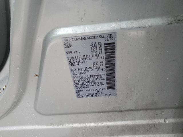 5N1DR2CN1LC601071 Nissan Pathfinder Sl