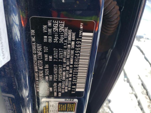 5XYZTDLB8HG496691 Hyundai SANTA FE SPORT
