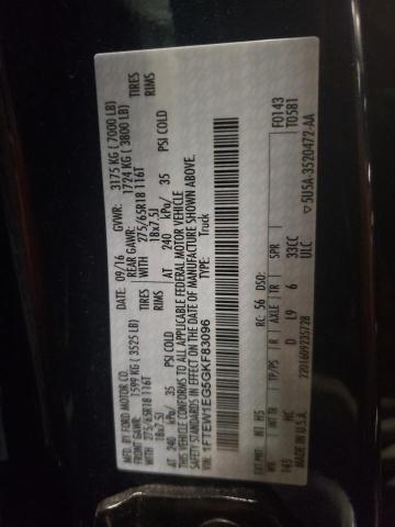 2016 FORD F150 SUPER - 1FTEW1EG5GKF83096