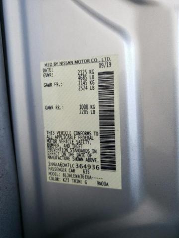 2020 NISSAN MAXIMA SL - 1N4AA6DV7LC364936