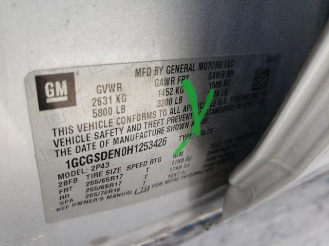 2017 CHEVROLET COLORADO Z - 1GCGSDEN0H1253426