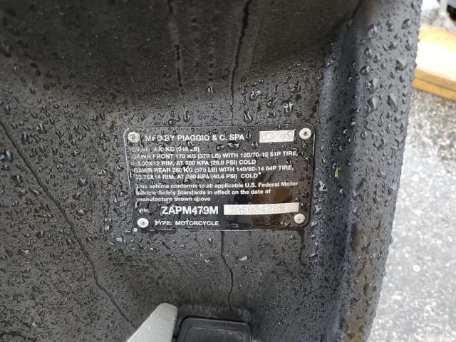 2010 PIAGGIO MP3 250 ZAPM479M3A5004289