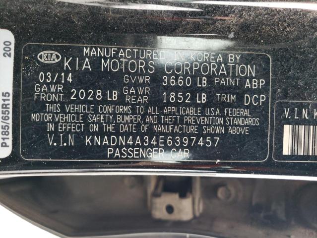 KNADN4A34E6397457 KIA RIO EX