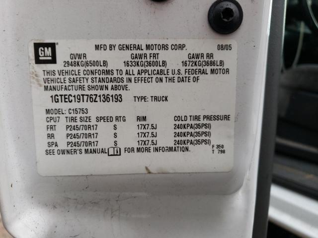 1GTEC19T76Z136193 GMC New Sierra C1500
