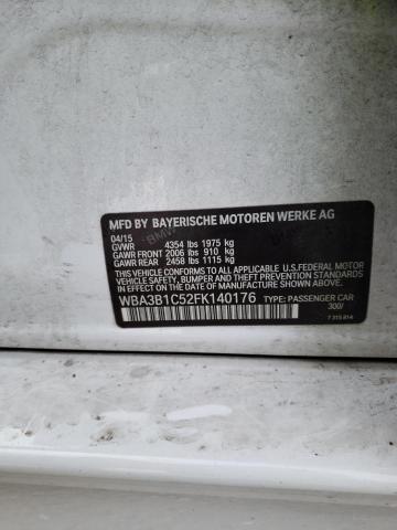 2015 BMW 320 I WBA3B1C52FK140176