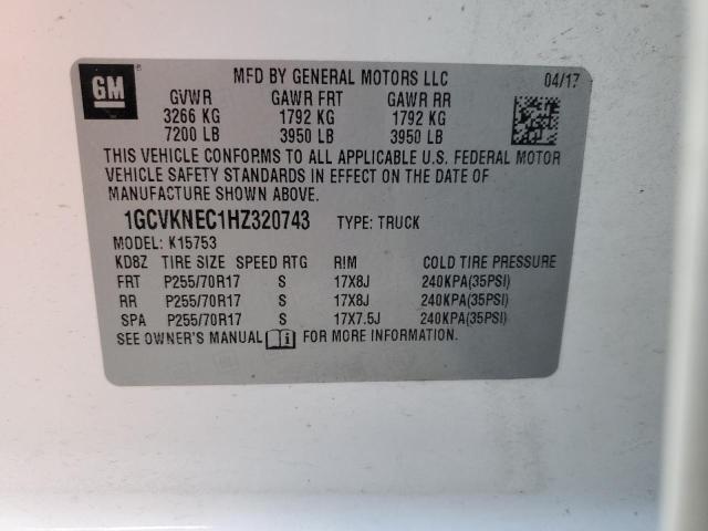 2017 CHEVROLET SILVERADO2 - 1GCVKNEC1HZ320743