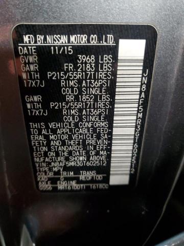 2016 NISSAN JUKE S - JN8AF5MR3GT602512