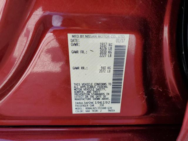 2017 NISSAN ALTIMA 2.5 1N4AL3AP2HC196192