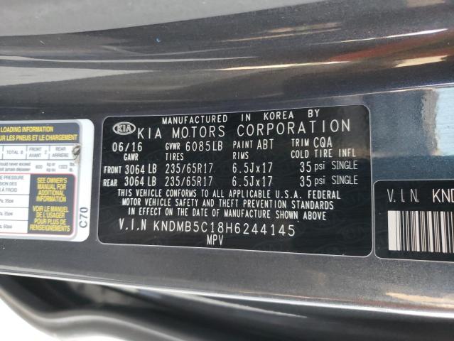 2017 KIA SEDONA LX KNDMB5C18H6244145