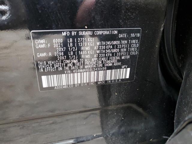 4S4WMARD3L3430498 Subaru Ascent Touring