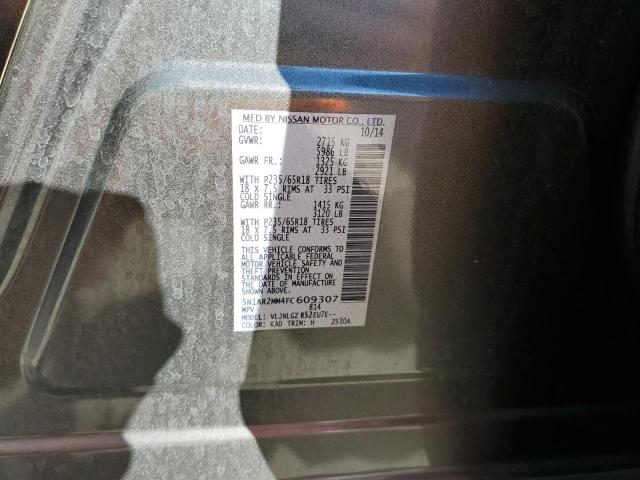 2015 NISSAN PATHFINDER 5N1AR2MM4FC609307