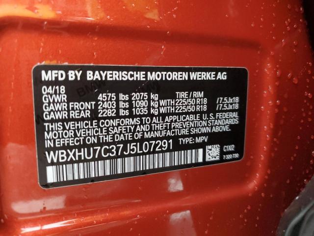 2018 BMW X1 SDRIVE2 WBXHU7C37J5L07291