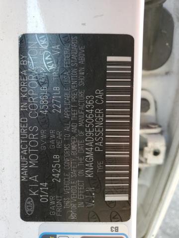 KNAGM4AD9E5064363 KIA OPTIMA HYBRID