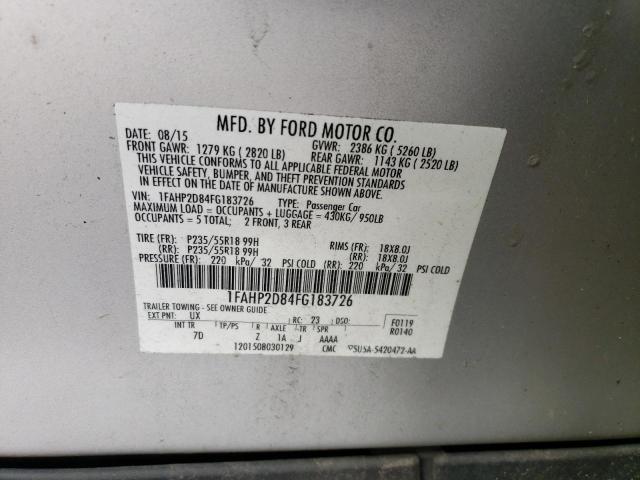 2015 FORD TAURUS SE - 1FAHP2D84FG183726
