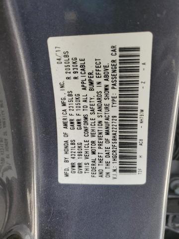 2017 HONDA ACCORD SPO 1HGCR2F58HA222729