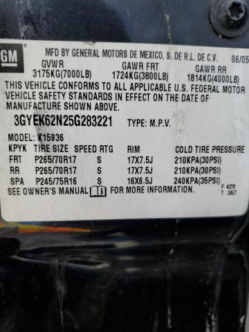 3GYEK62N25G283221 Cadillac ESCALADE EXT