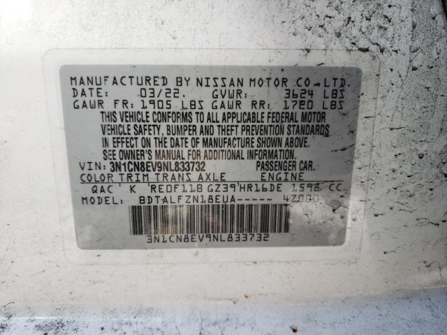 2022 NISSAN VERSA SV - 3N1CN8EV9NL833732