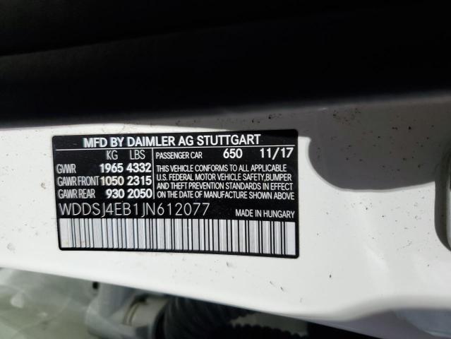 2018 MERCEDES-BENZ CLA 250 - WDDSJ4EB1JN612077