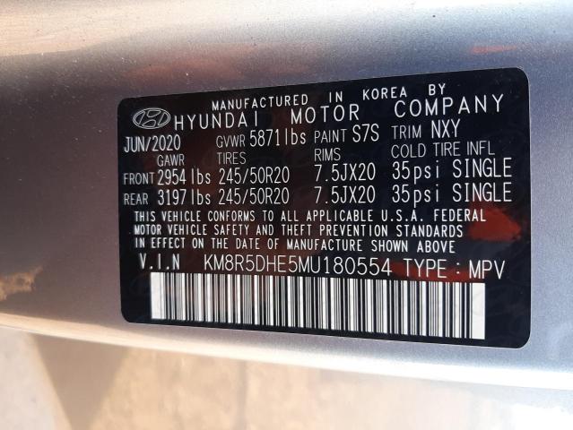 2021 HYUNDAI PALISADE L - KM8R5DHE5MU180554