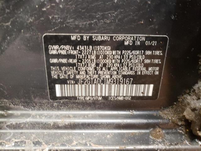 2021 SUBARU CROSSTREK JF2GTACC1M9319167