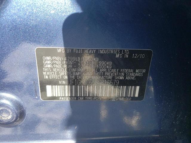 JF1GH6D65BG816579 Subaru Impreza Outback Sport