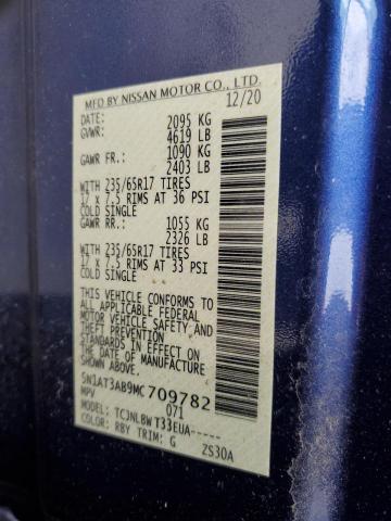5N1AT3AB9MC709782 Nissan Rogue
