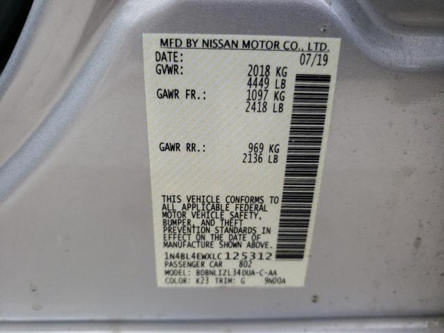 2020 NISSAN ALTIMA SL 1N4BL4EWXLC125312