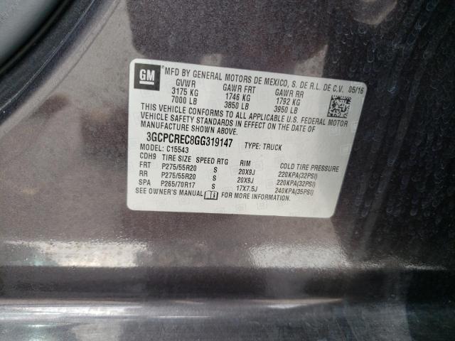 2016 CHEVROLET SILVERADO 3GCPCREC8GG319147