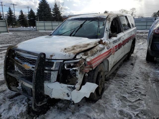 Lot #2428943833 2015 CHEVROLET TAHOE POLI salvage car