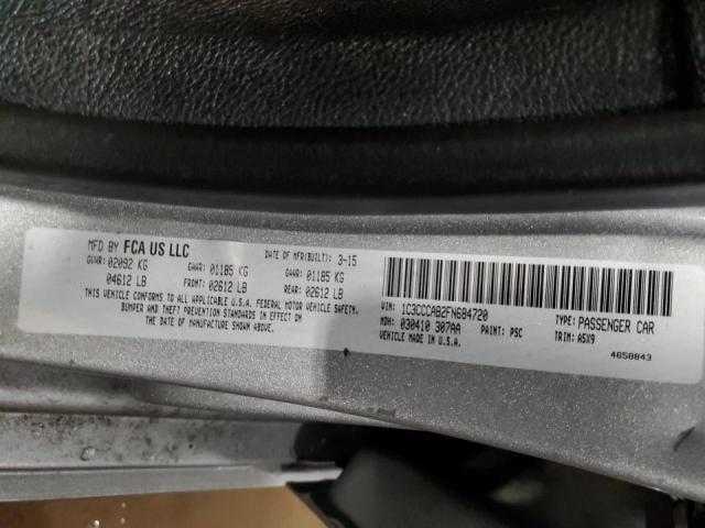 2015 CHRYSLER 200 LIMITE - 1C3CCCAB2FN684720
