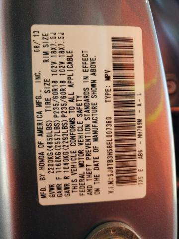 5J8TB3H58EL007360 Acura RDX