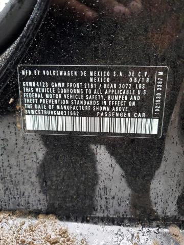 2019 VOLKSWAGEN JETTA S 3VWC57BU6KM031662