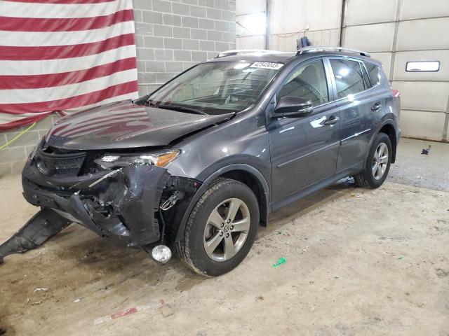 Salvage cars for sale from Copart Columbia, MO: 2015 Toyota Rav4 XLE