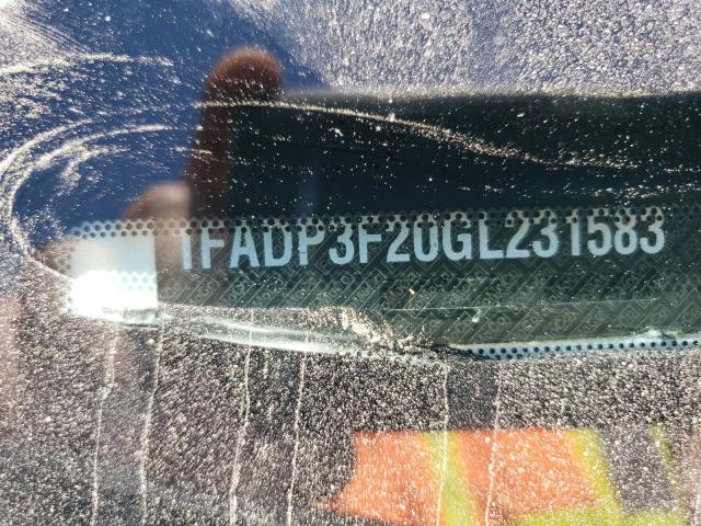 1FADP3F20GL231583 FORD FOCUS 2016